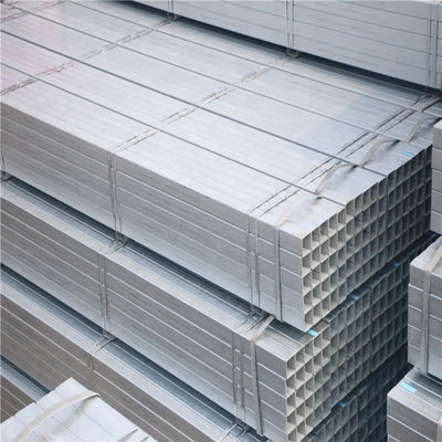 Non-oiled Galvanized Square Tube Steel for 75x75 Square Rectangular Hollow Steel Tubes