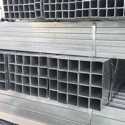Non-oiled Galvanized Square Tube Steel for 75x75 Square Rectangular Hollow Steel Tubes