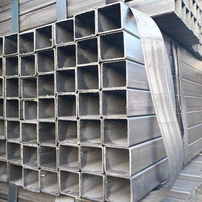 Square Shape Carbon Steel 4x4 Inch Galvanized 12x12 100x100 Tube MS Square Steel Tube Pipe Length 6.4M